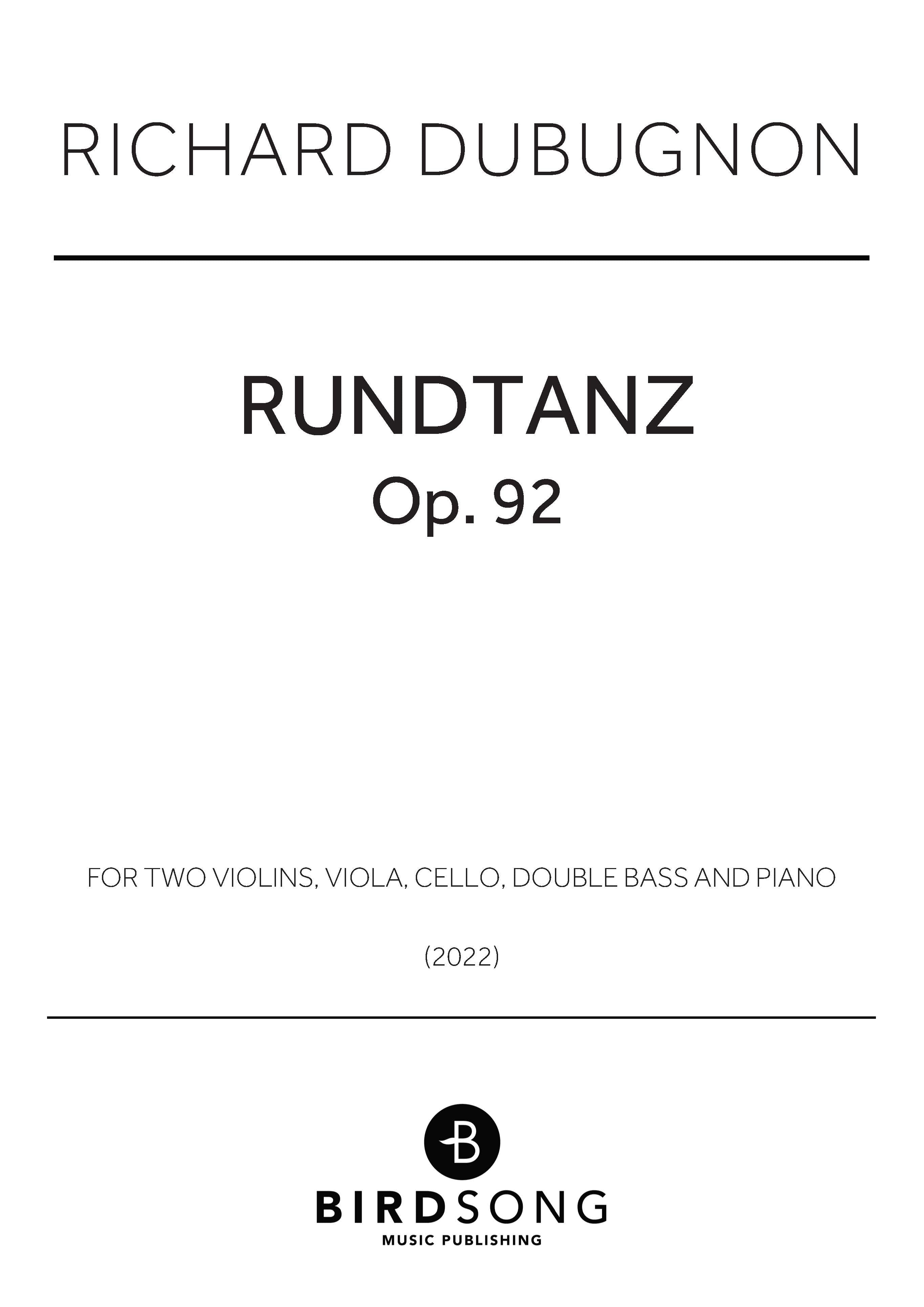 Rundtanz - Piano Sextet (Digital Download)