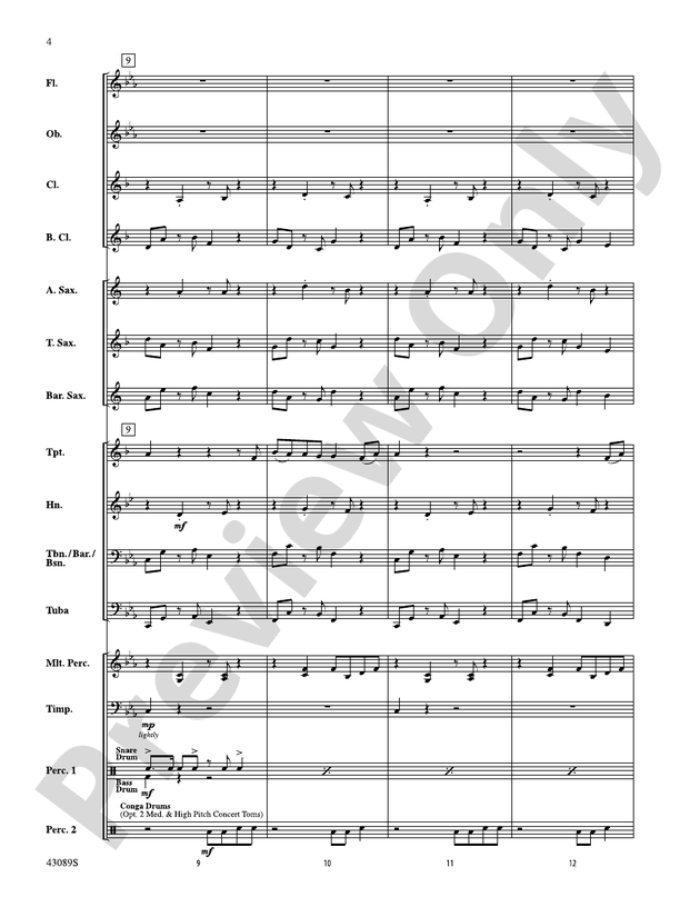 Am I Wrong - Concert Band Conductor Score & Parts (Digital Download)