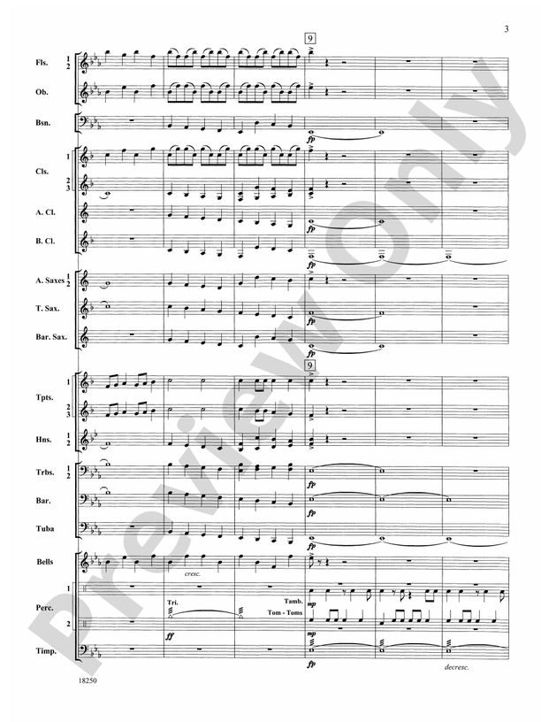 Slavic Rhapsody - Concert Band Conductor Score & Parts (Digital Download)