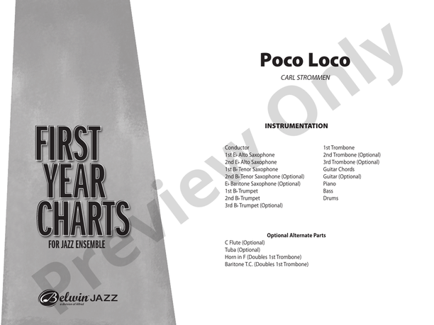 Poco Loco - Jazz Ensemble Conductor Score & Parts (Digital Download)