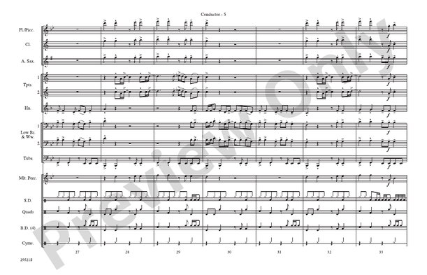 You Can't Always Get What You Want / Get Off of My Cloud – Marching Band Conductor Score & Parts (Digital Download)