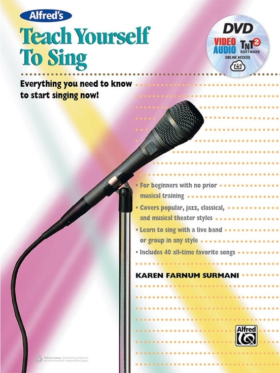 Teach Yourself To Sing BOOK/DVD/OA - Surmani - Alfred