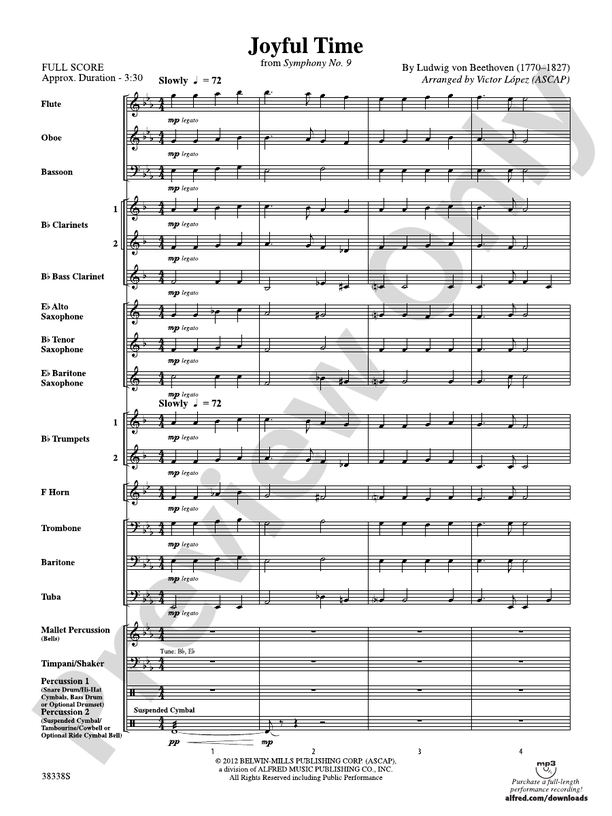 Joyful Time - Concert Band Conductor Score & Parts (Digital Download)