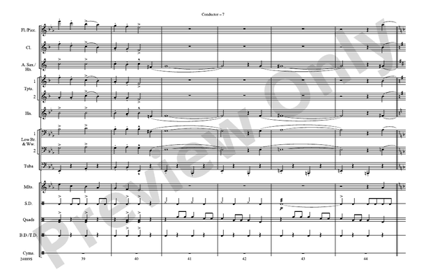 Cotton-Eyed Joe – Marching Band Conductor Score & Parts (Digital Download)