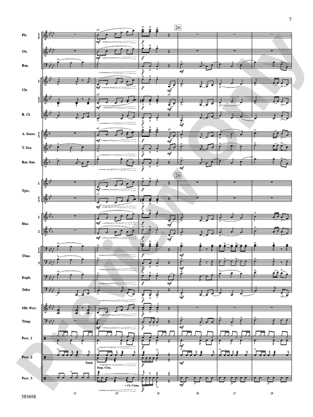 Man of La Mancha - Concert Band Conductor Score & Parts (Digital Download)