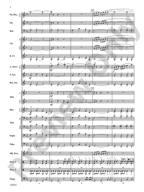 Ride On - Concert Band Conductor Score & Parts (Digital Download)