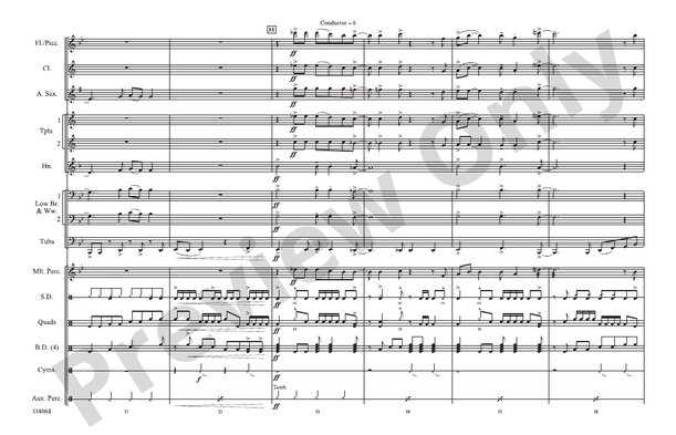 Hip to Be Square – Marching Band Conductor Score & Parts (Digital Download)
