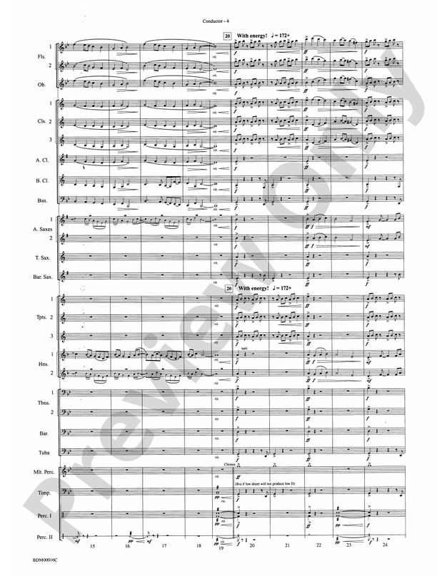 To Challenge the Sky and Heavens Above - Concert Band Conductor Score & Parts (Digital Download)