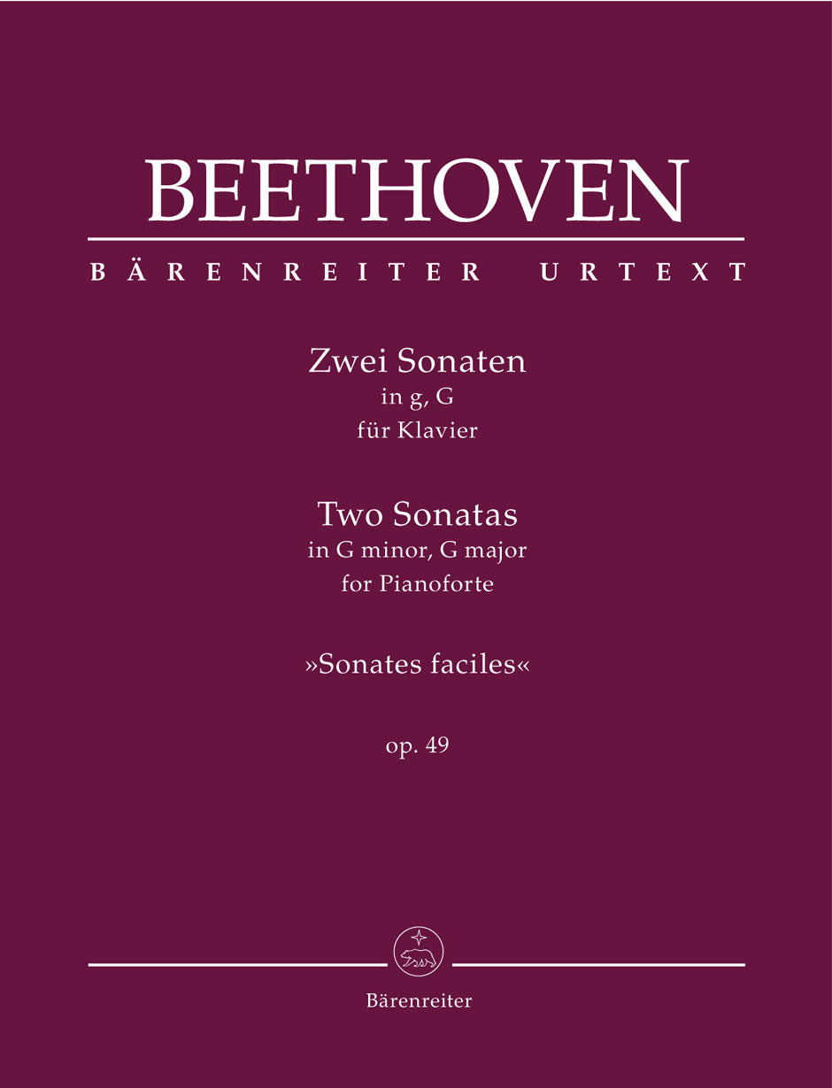 Beethoven Two Piano Sonatas Op 49