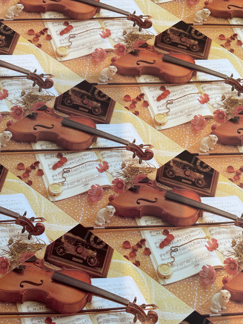 Wrapping Paper - Violin & Sheet Music