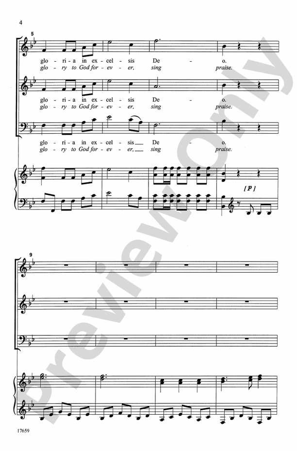 Gloria (from Mass in Time of War) – SAB Choral Octavo (Digital Download)