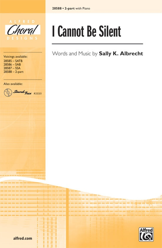I Cannot Be Silent – 2-Part Choral Octavo (Digital Download)