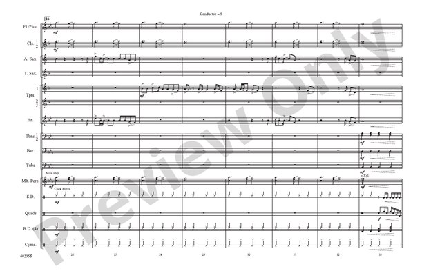 Some Nights – Marching Band Conductor Score & Parts (Digital Download)