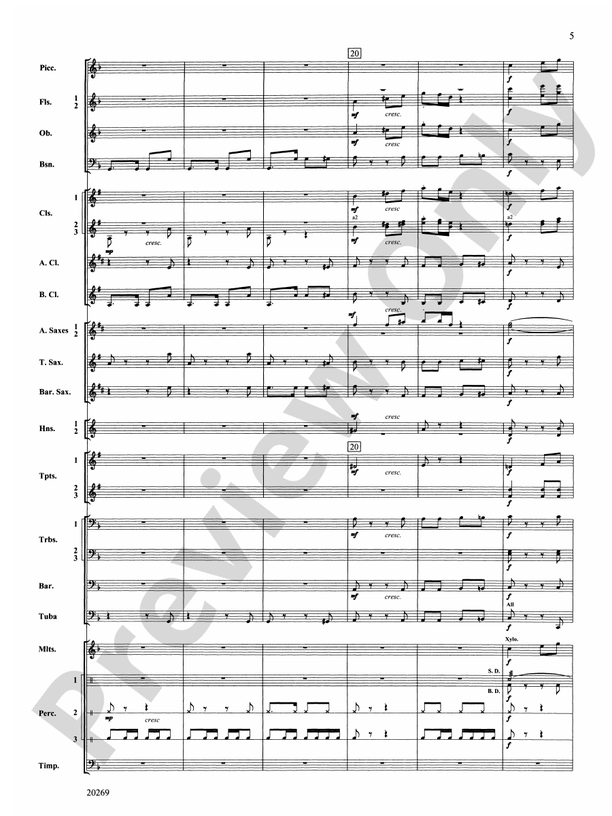 Night in the Tropics - Concert Band Conductor Score & Parts (Digital Download)