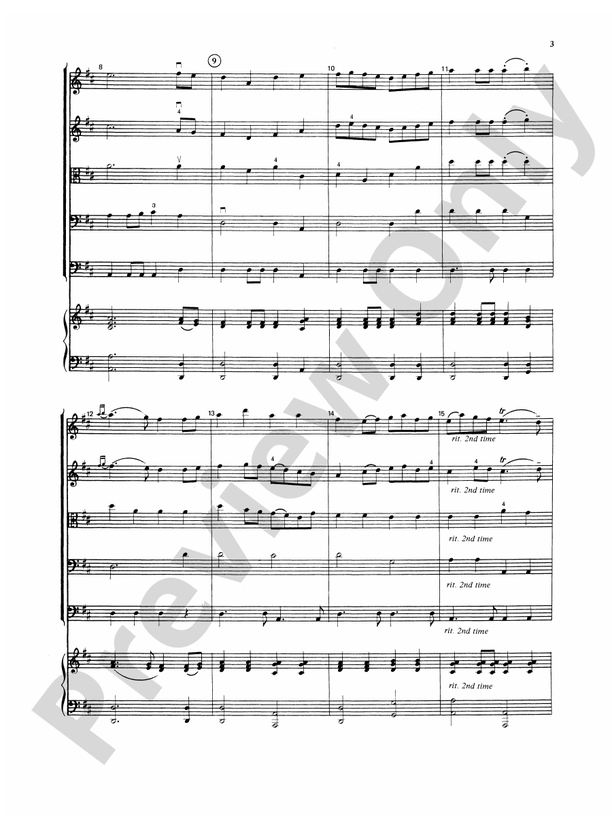 Baroque Suite No. 1 (I-IV) – String Orchestra Conductor Score & Parts (Digital Download)