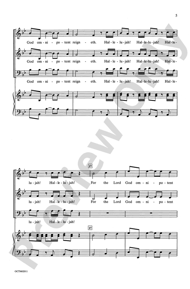 Hallelujah Chorus – 3-Part Mixed Choral Octavo (Digital Download)
