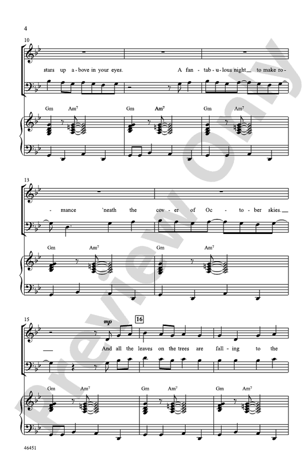 Moondance – SAB Choral Octavo (Digital Download)