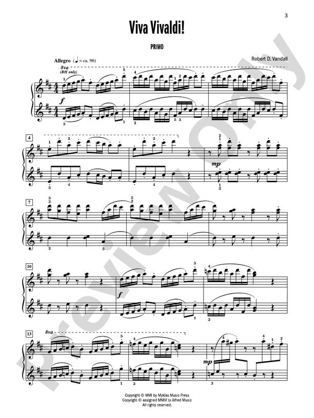 Celebrated Piano Duets, Book 5: Five Diverse Duets for Intermediate to Late Intermediate Pianists - 1 Piano, 4 Hands (Digital Download)
