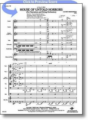 House of Untold Horrors (for Narration and String Orchestra) - Lauren Bernofsky - FJH Music Company