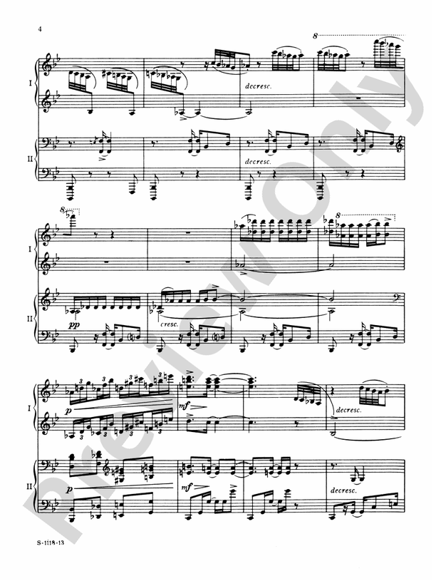 Preludes - 2 Pianos, 4 Hands (Digital Download)
