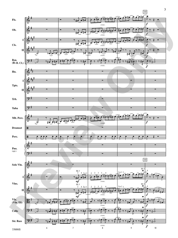 The Pink Panther (Grade 3) - Full Orchestra Conductor Score & Parts (Digital Download)