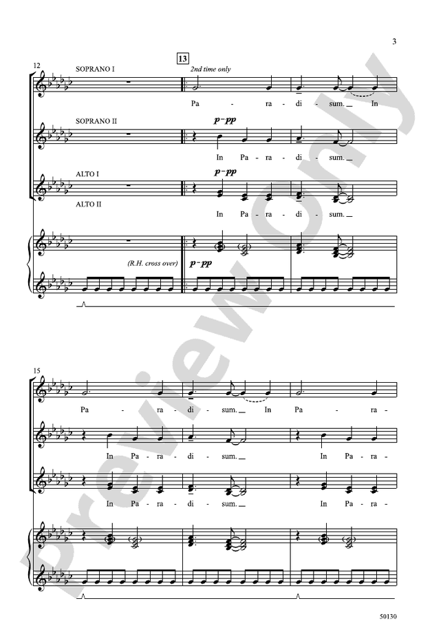 In Paradisum - SSAA Choral Octavo (Digital Download)