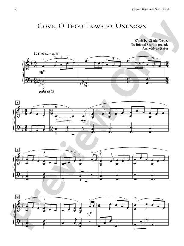 A Call to Faithfulness: 12 Arrangements of Uplifting Hymns - Piano (Digital Download)