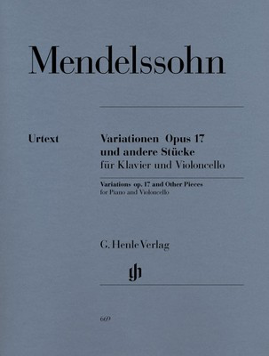 Variations and Other Pieces Op 17 Vc/Pno