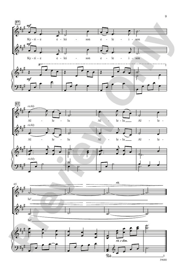 Missa Festiva – 2-Part Choral Octavo (Digital Download)