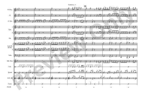 Dumb Love – Marching Band Conductor Score & Parts (Digital Download)