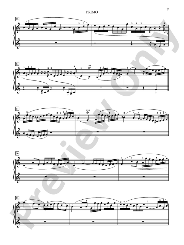 Schumann - Six Etudes in Canon Form, Opus 56 - 1 Piano, 4 Hands (Digital Download)