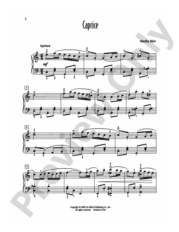 Caprice - Piano (Digital Download)