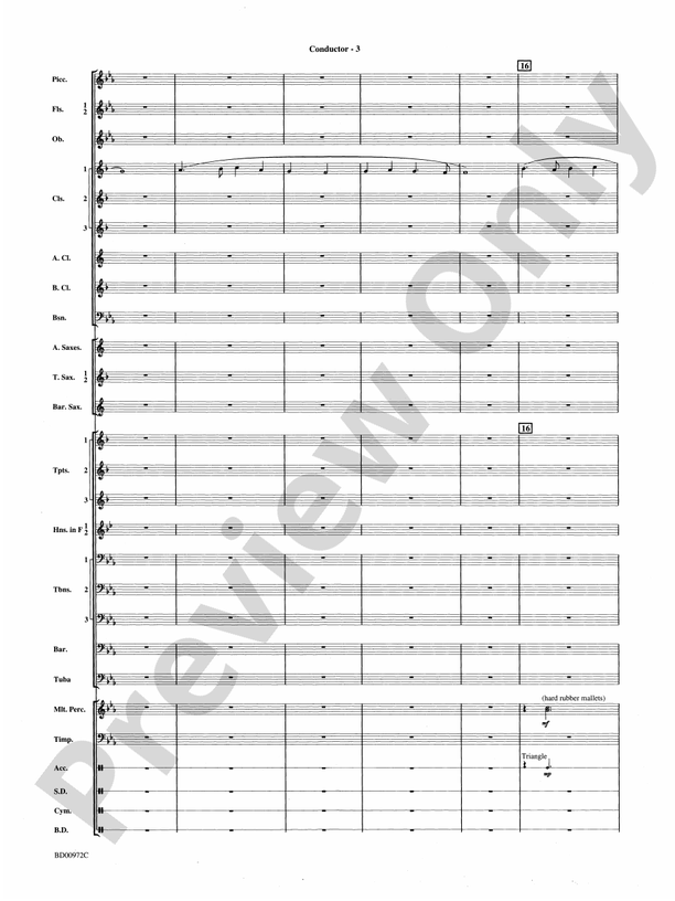 In the Bleak Midwinter (Grade 3) - Concert Band Conductor Score & Parts (Digital Download)
