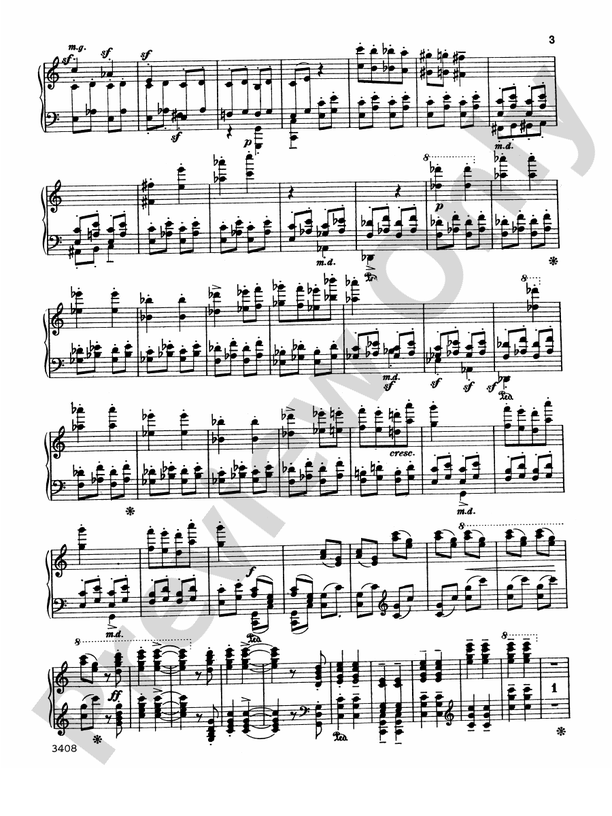 Dohnanyi - Rhapsody, Op. 11, No. 3 - Piano Solo (Digital Download)
