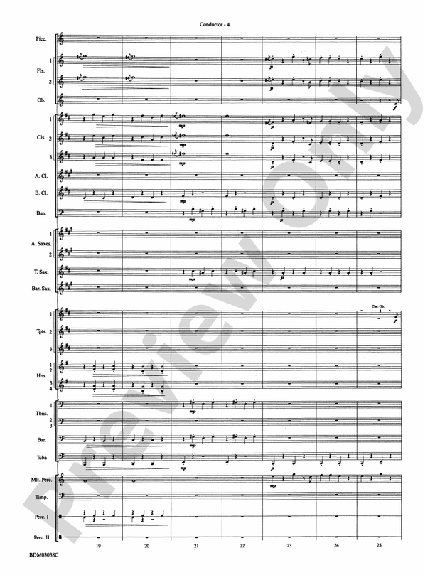 Emperor Waltz, Op. 437 - Concert Band Conductor Score & Parts (Digital Download)