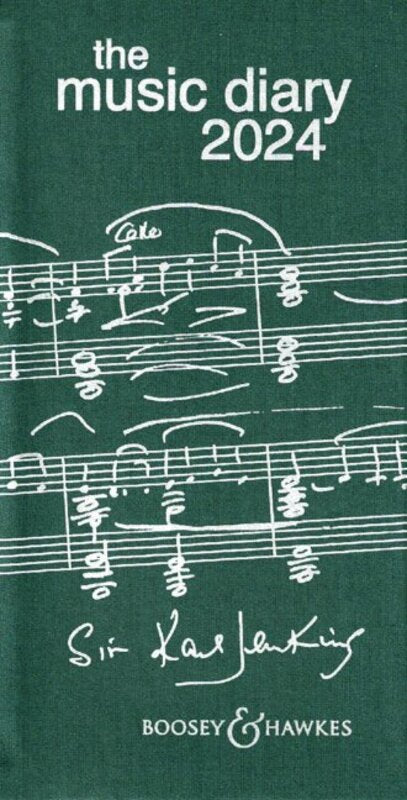 The Music Diary 2024 - Green - Diary Boosey & Hawkes M060140556