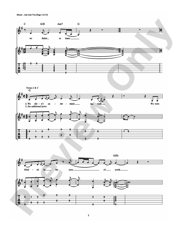 Just Like You - Guitar TAB (Digital Download)