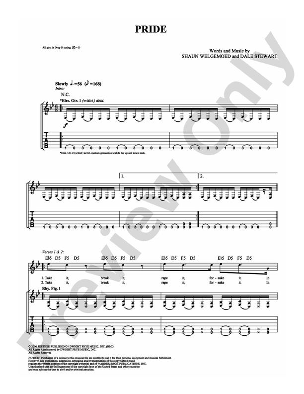 Pride - Guitar TAB (Digital Download)