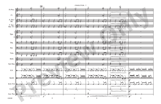 Godzilla, Part 1 – Marching Band Conductor Score & Parts (Digital Download)