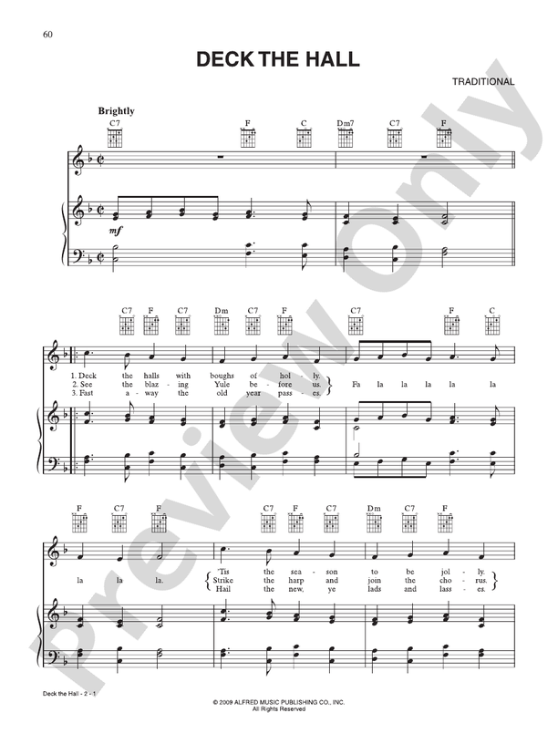 Deck the Hall -  Traditional - PVG (Digital Download)