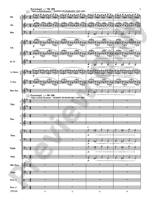 Band-O-Ween - Concert Band Conductor Score & Parts (Digital Download)