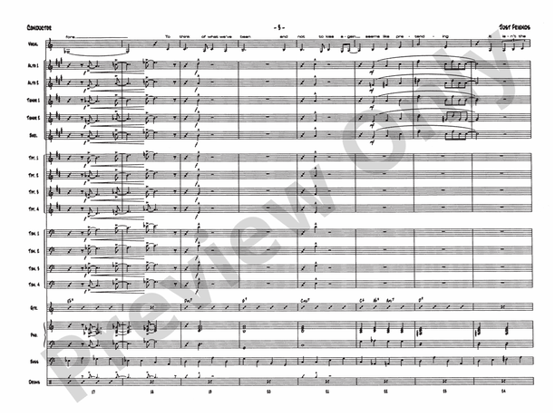 Just Friends (Jazz Vocal Series) - Jazz Ensemble Conductor Score & Parts(Digital Download)