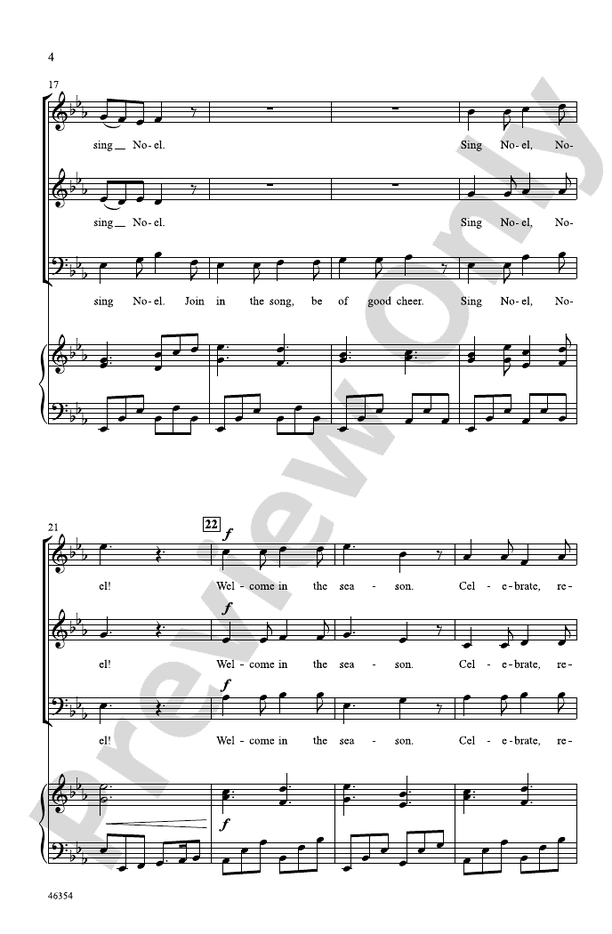 A Winter Noel - SAB Choral Octavo (Digital Download)
