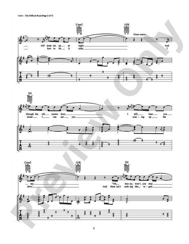 The Difficult Kind - Guitar TAB (Digital Download)