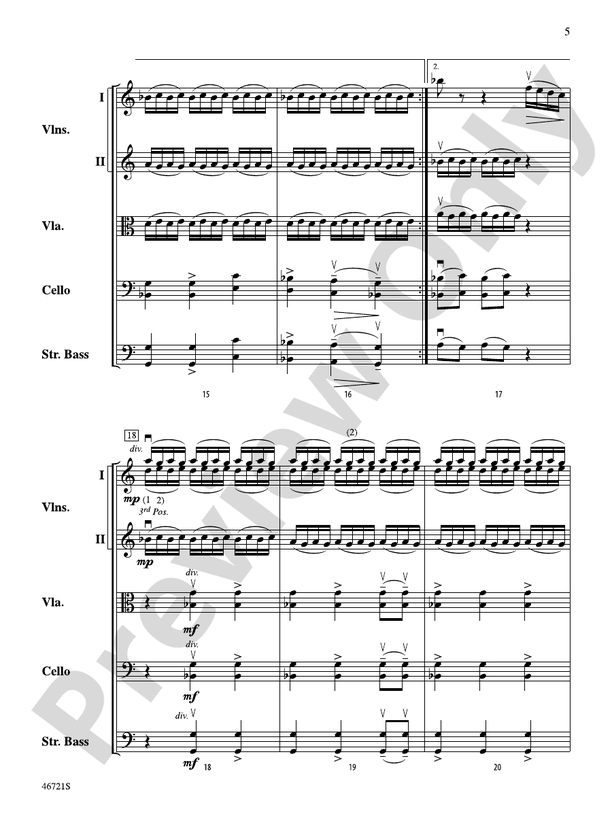 Petrushka - String Orchestra Conductor Score & Parts (Digital Download)