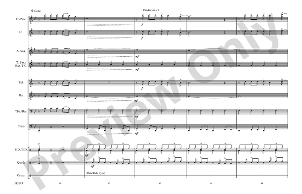 Grenade – Marching Band Conductor Score & Parts (Digital Download)