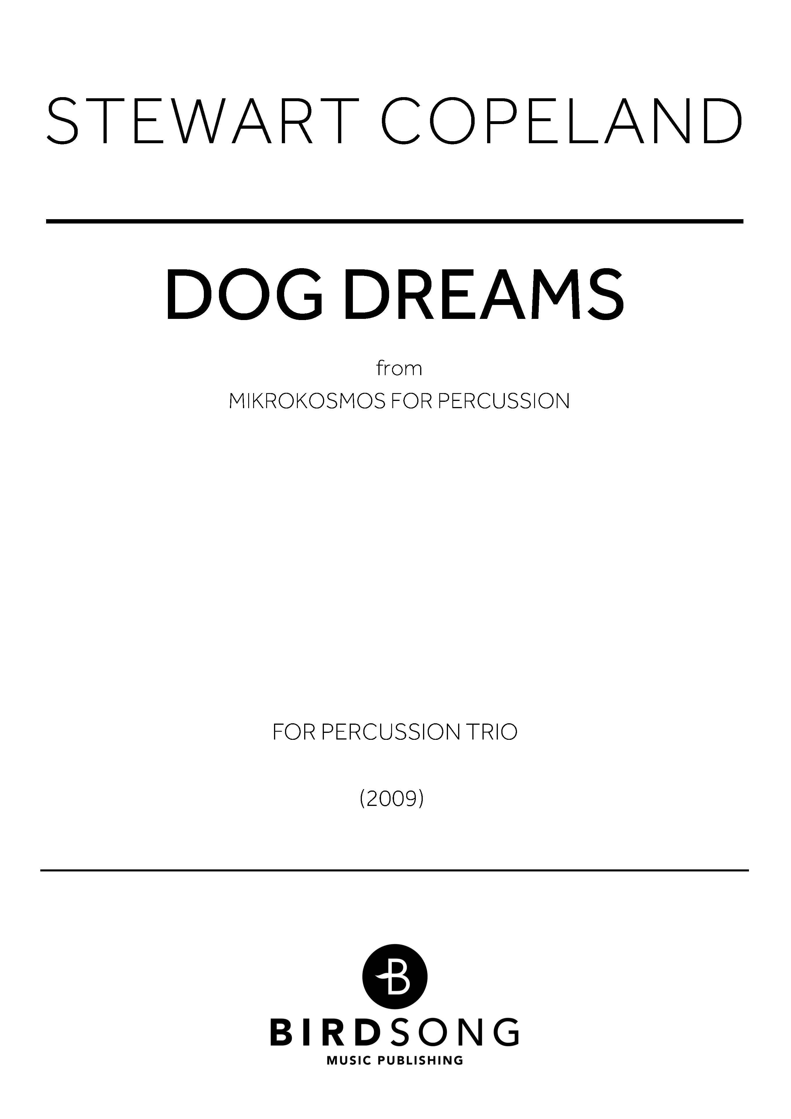 Dog Dreams (Mikrokosmos for Percussion) - Percussion Ensemble (Digital Download)