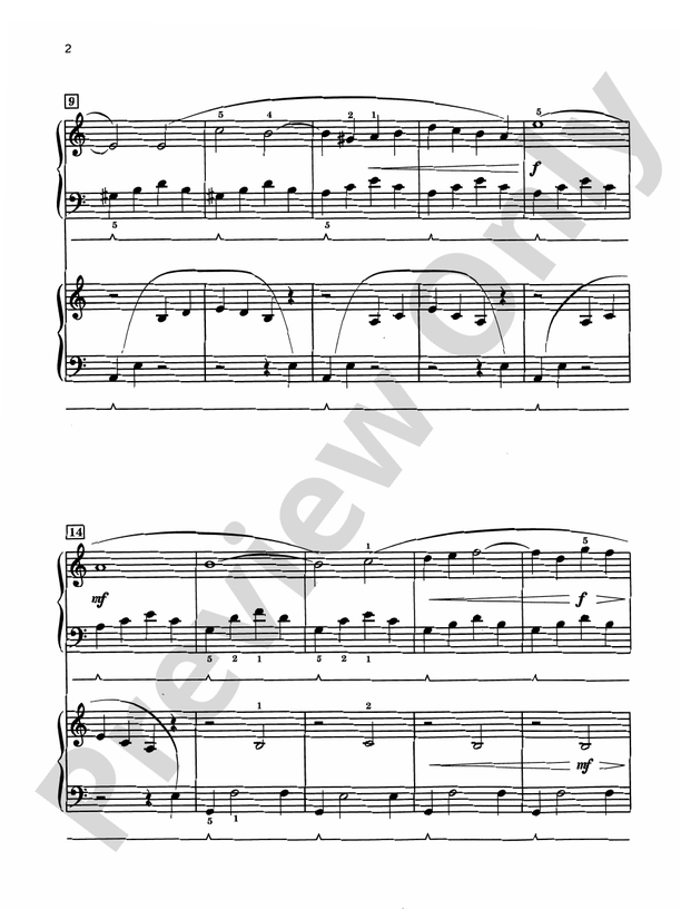 A Quiet Moment - 2 Pianos, 4 Hands (Digital Download)