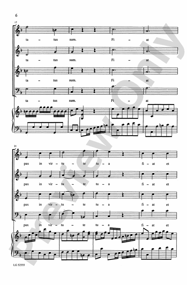 Laetatus Sum – SATB Choral Octavo (Digital Download)