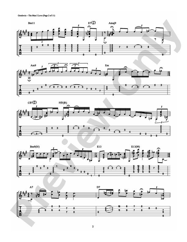 The Man I Love - Guitar Solo/TAB (Digital Download)